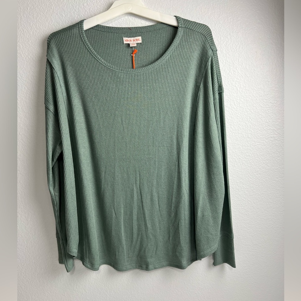 Knox Rose women’s long sleeve U-neck tunic top